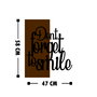 Wallity Dont Forget To Smile Escultura de pared de madera y metal
